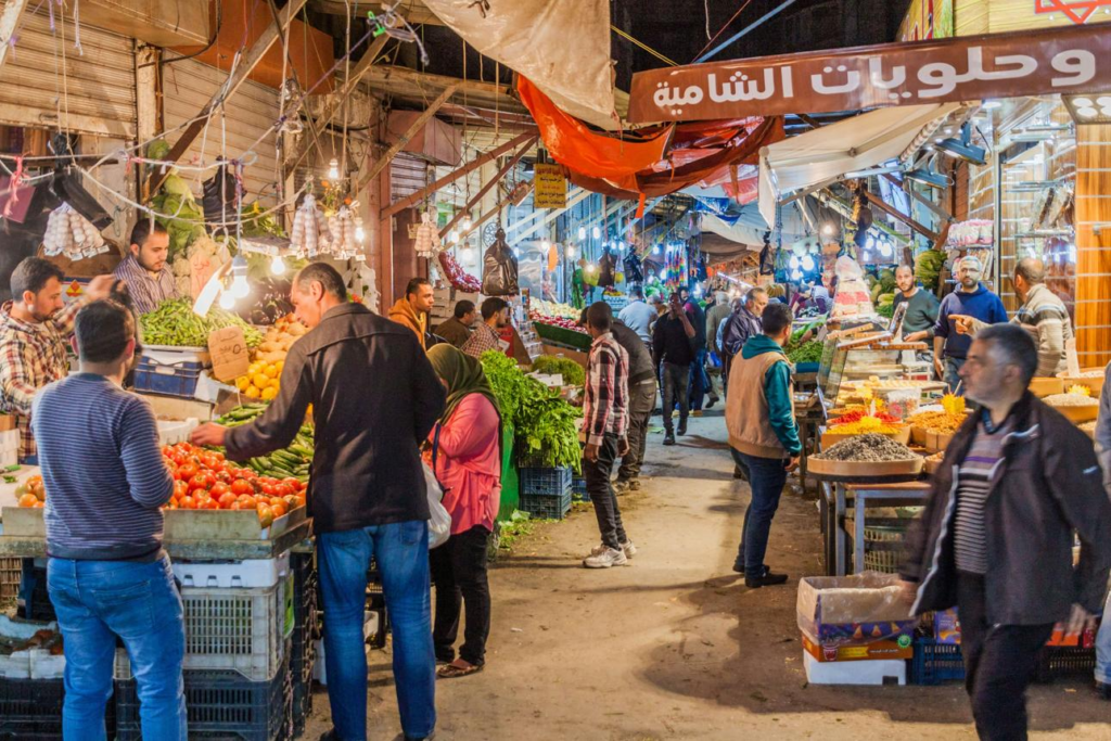 Jordan local market Amman