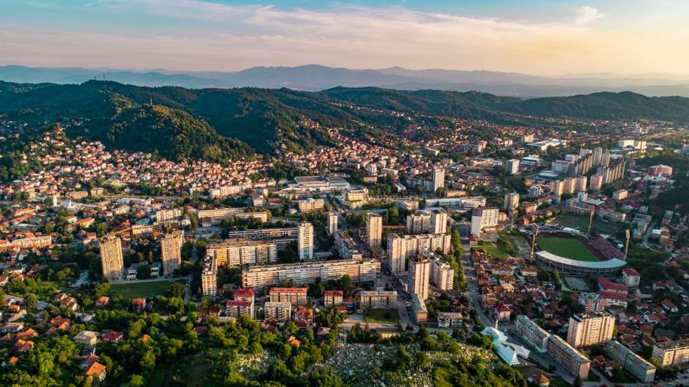 Tuzla Bosnia and Herzegovina city view