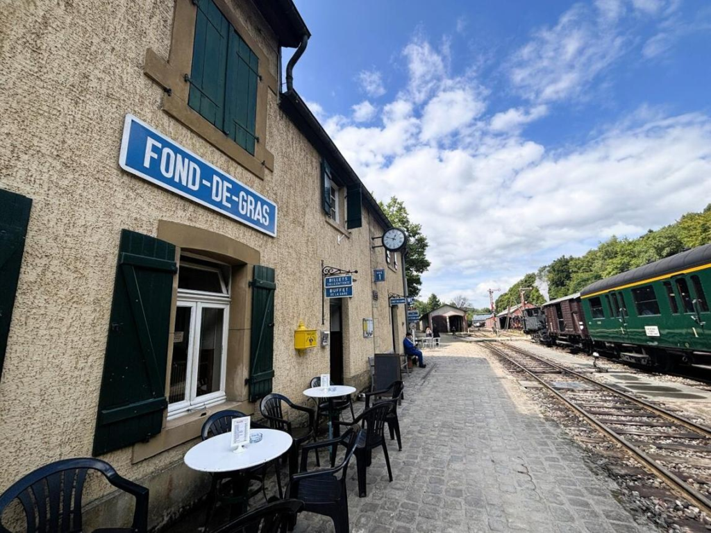 Historic railway and mining heritage site at Fond-de-Gras, Luxembourg.