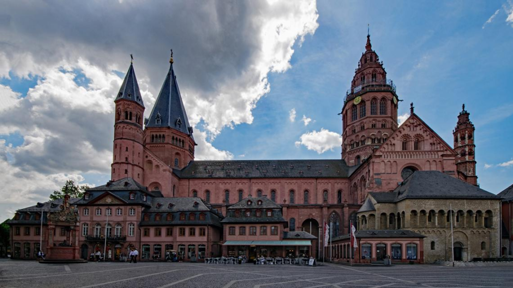 Mainz Cathedral historic landmark in Germany.