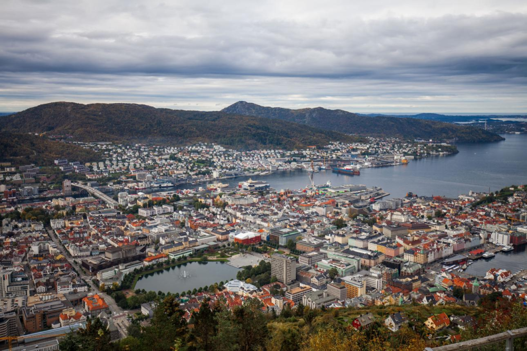 Bergen cityscape Norway