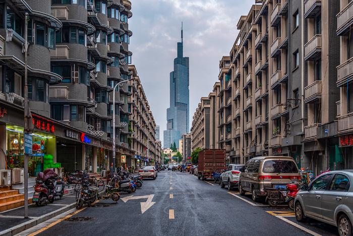 Urban streets city areas Nanjing China