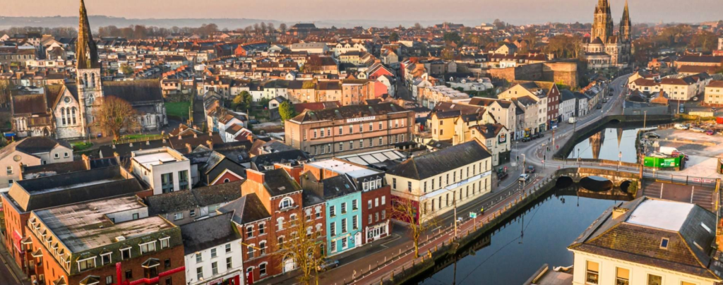 Cork Ireland city skyline River Lee