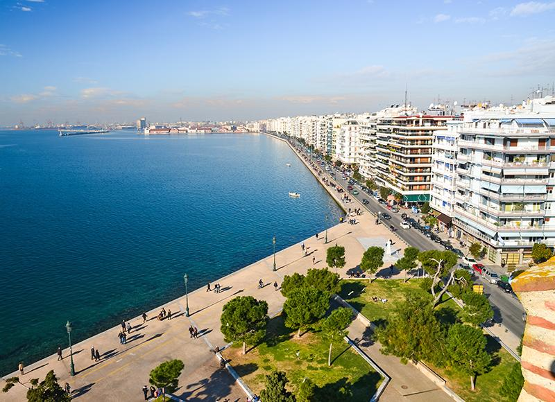 Thessaloniki waterfront Greece