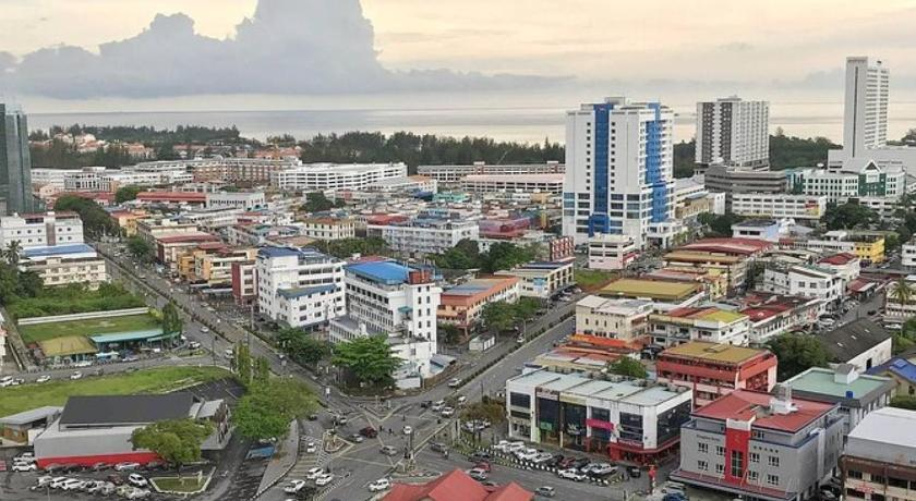 Miri District city centre Malaysia