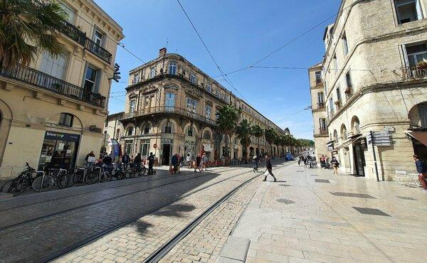 Montpellier historic centre France