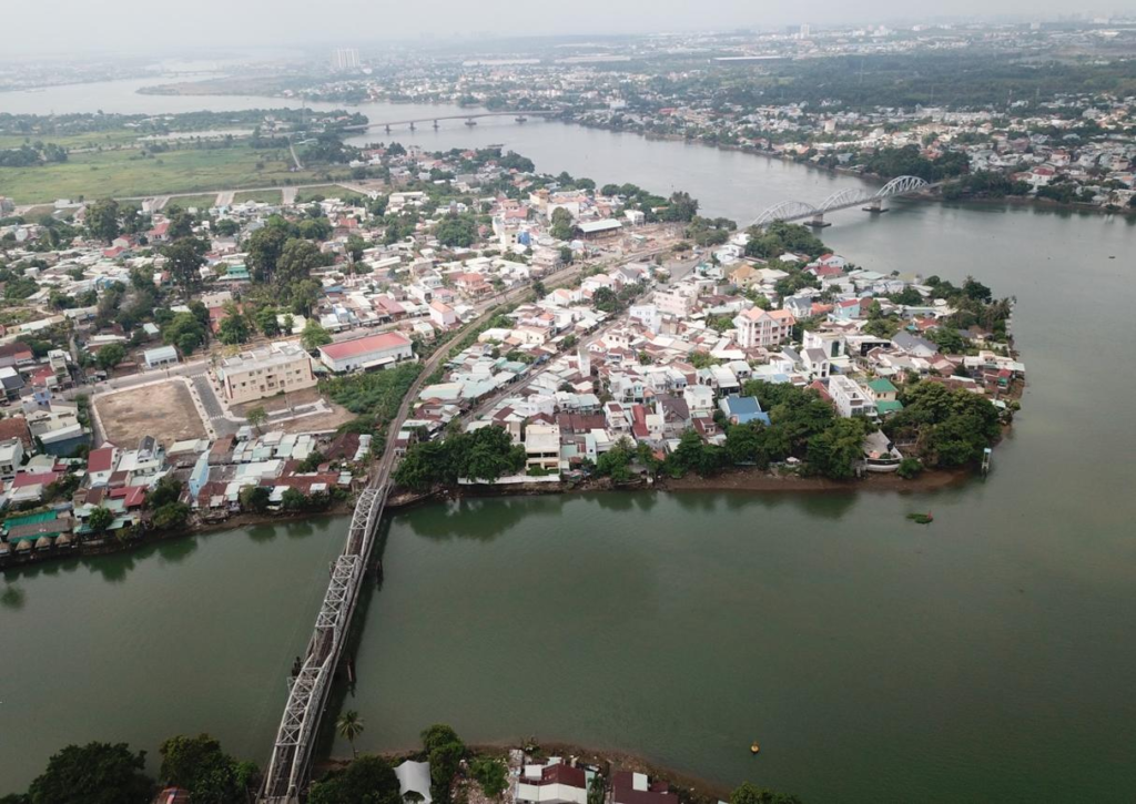 Dong Nai River near Bien Hoa Vietnam