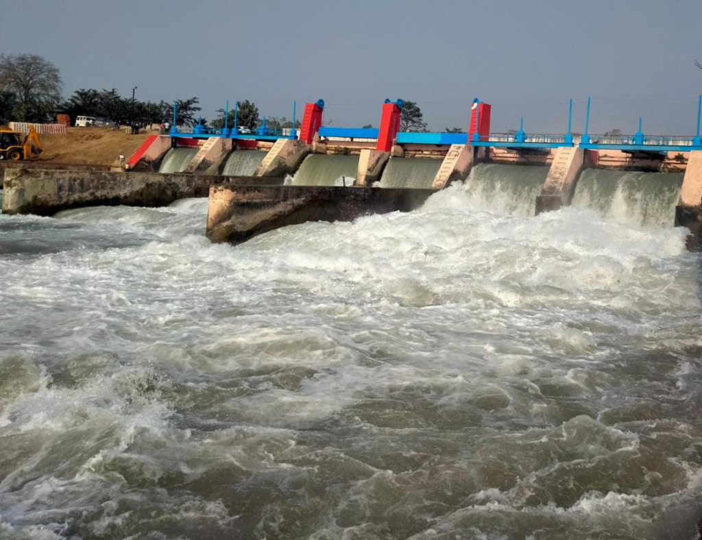 Scenic Ganga Canal flowing through Meerut.