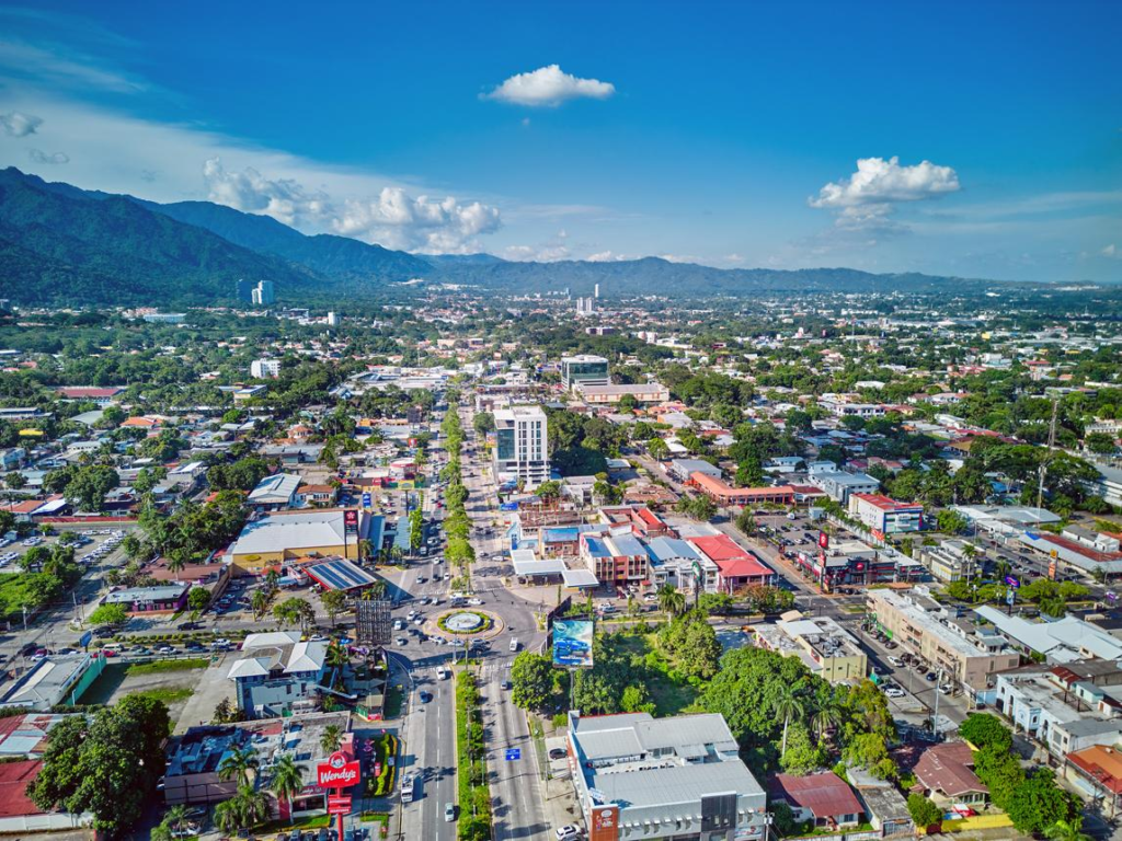 Natural landscape in Cortés Department, Honduras.