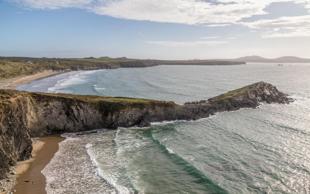 Coastal scenery near St Davids Wales.
