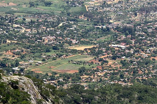 Landscape surrounding Chimoio Mozambique.