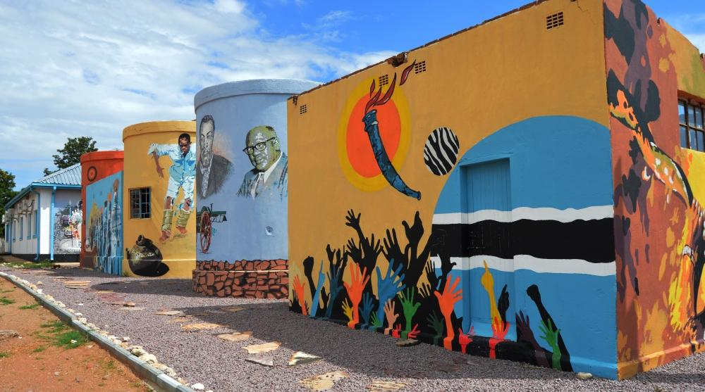 A traditional cultural landmark in Molepolole, Botswana, representing the town’s heritage and local identity.
