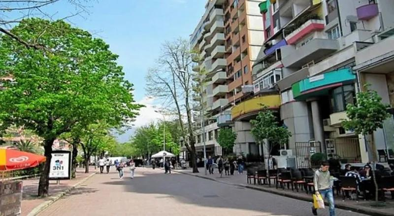 Tirana Albania Blloku district streets