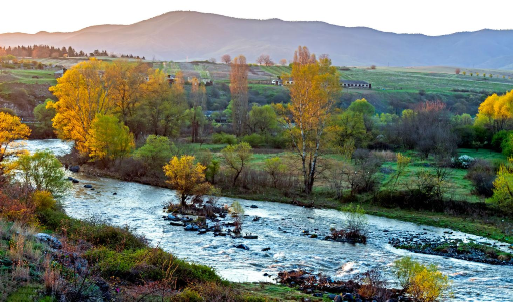 Hrazdan River Armenia landscape