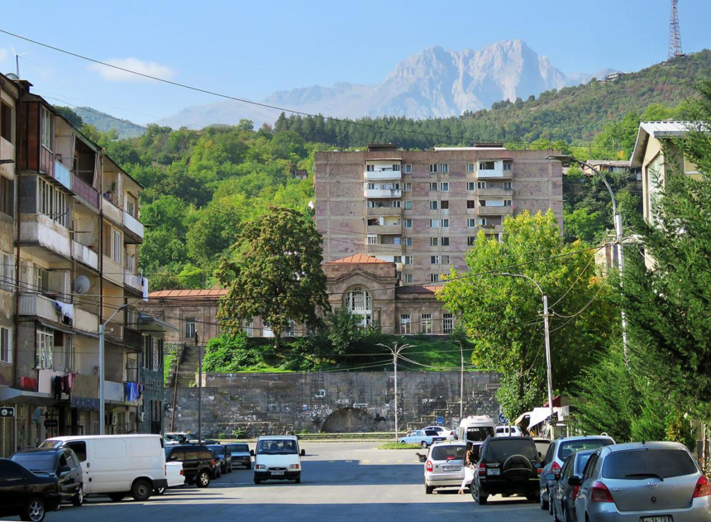 Kapan Armenia streets local architecture