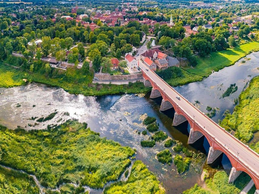 Kuldiga Latvia old town Venta River bridge